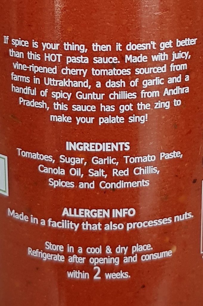 Arrabbiata Pasta Sauce (Per 390 Grams)