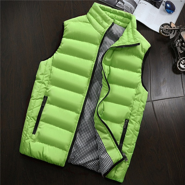 Primavera otoño hombres nuevo chaleco con estilo 2019 hombres de talla grande 5XLWarm chaqueta sin mangas hombres Chaleco de invierno Chaleco de hombres abrigos Casuales