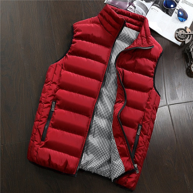 Primavera otoño hombres nuevo chaleco con estilo 2019 hombres de talla grande 5XLWarm chaqueta sin mangas hombres Chaleco de invierno Chaleco de hombres abrigos Casuales