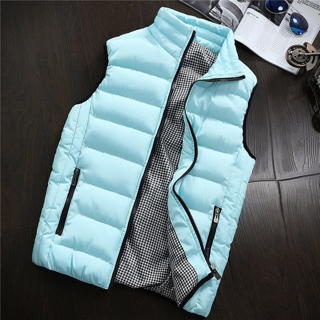 Primavera otoño hombres nuevo chaleco con estilo 2019 hombres de talla grande 5XLWarm chaqueta sin mangas hombres Chaleco de invierno Chaleco de hombres abrigos Casuales