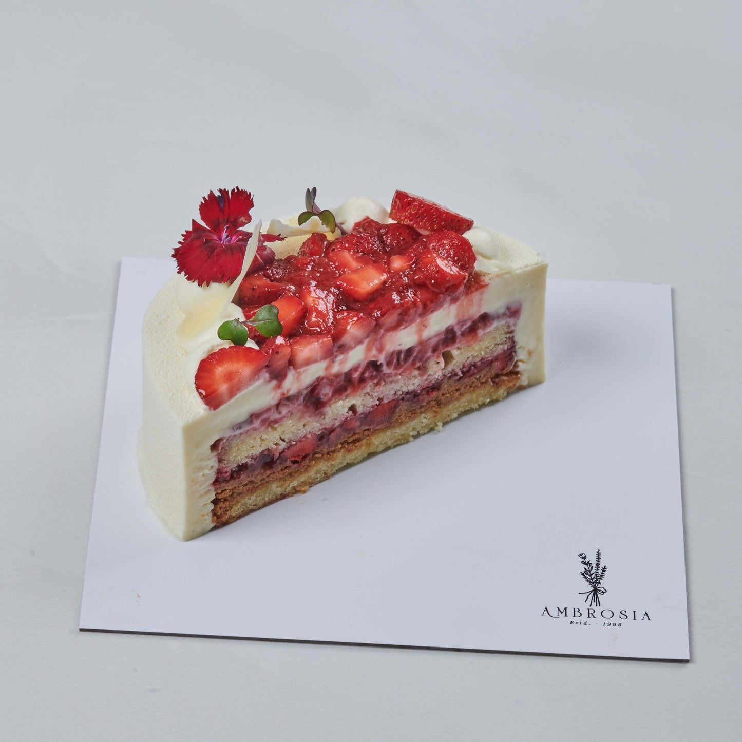 AMBROSIA'S - VANILLA AND STRAWBERRY ENTREMET