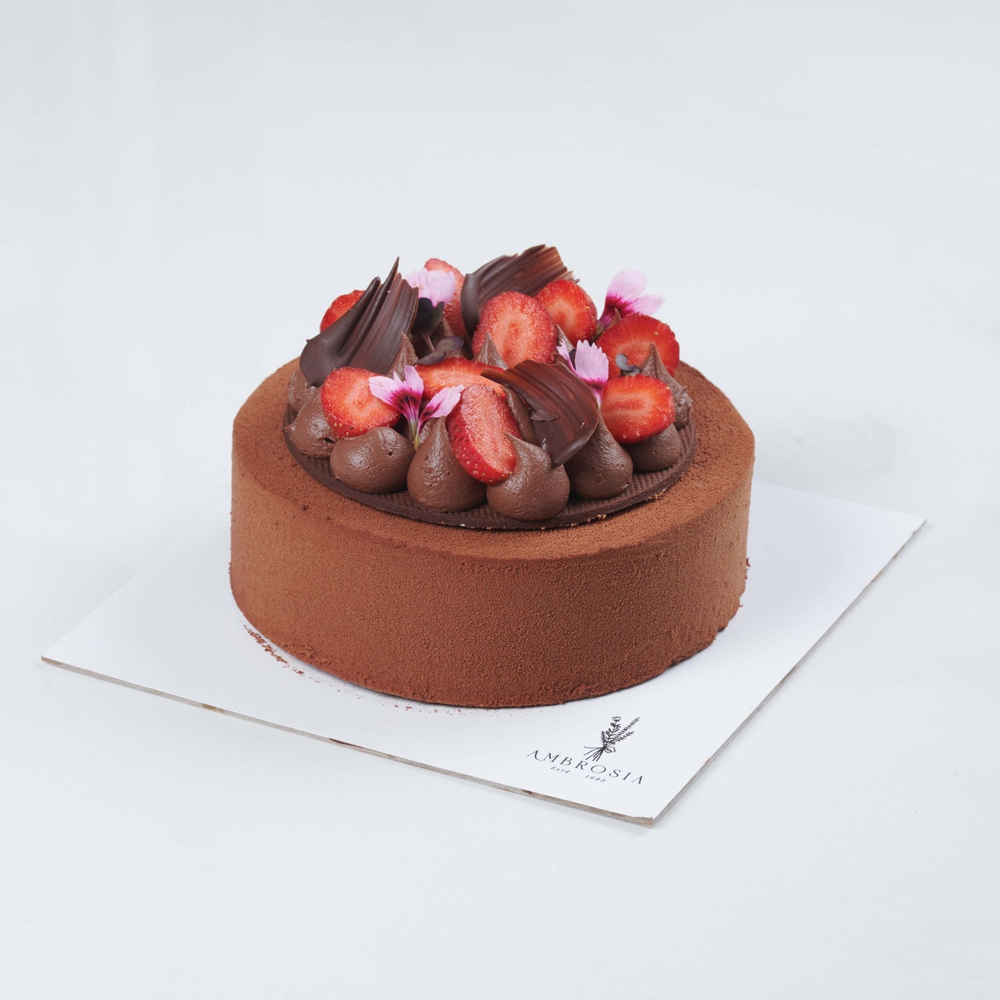 AMBROSIA'S - BELGIAN CHOCOLATE & STRAWBERRY ENTREMET