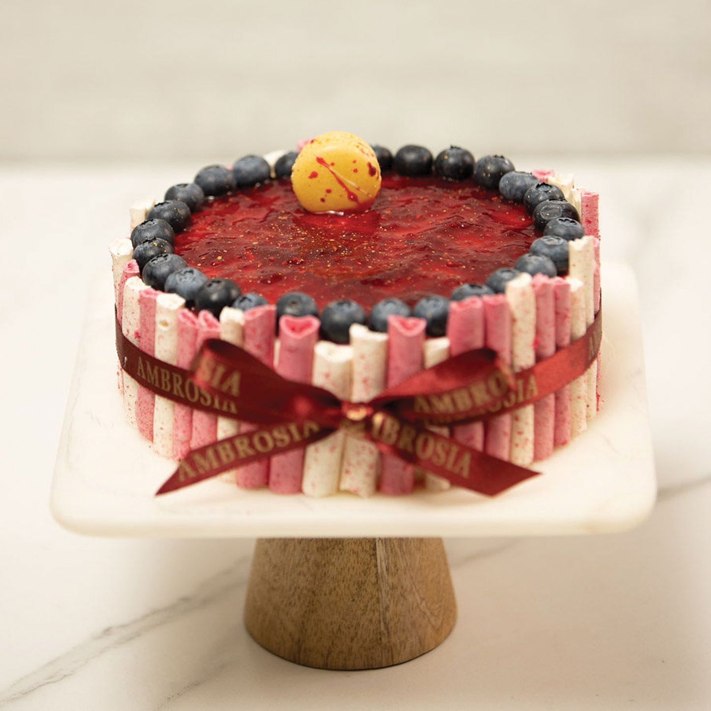 AMBROSIA'S - LEMON & BERRY CAKE