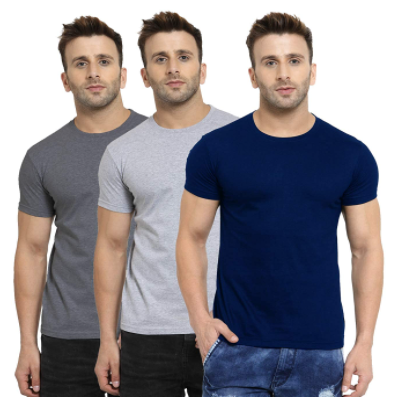 Scott International Men's Regular Fit T-Shirt (Pack of 3)