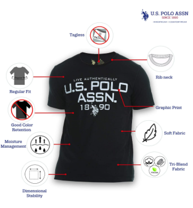 U.S. POLO ASSN. Men's Printed Regular fit T-Shirt