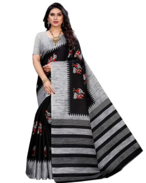 Black saree SKU