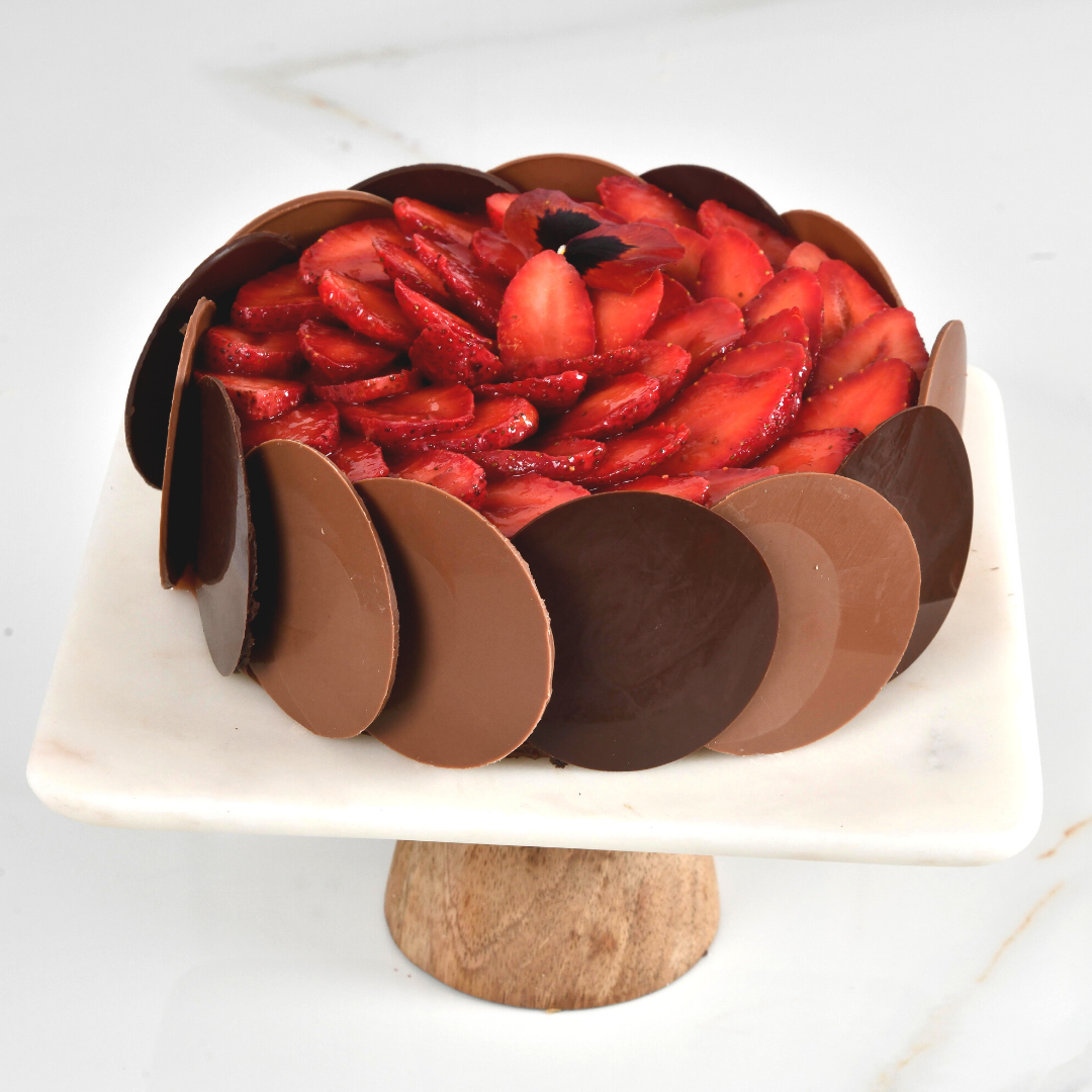 AMBROSIA'S - BELGIAN CHOCOLATE AND STRAWBERRY GATEAUX