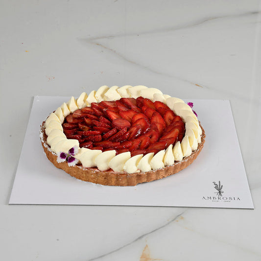 AMBROSIA'S - STRAWBERRY TOFFEE TART