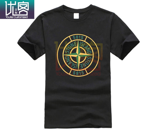 summer NEW Stone-Island Limitied Edition Men's Black T-Shirt