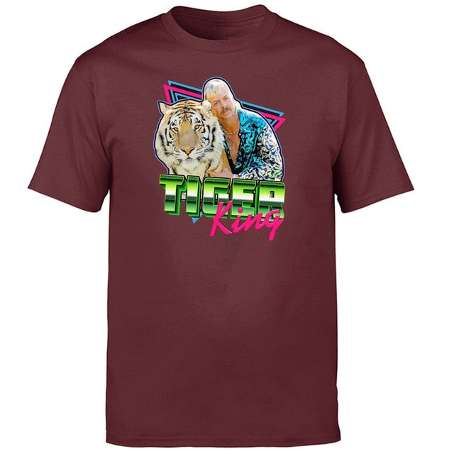 The Tiger King Tshirt Men Free Joe Exotic Tops T Shirt T shirts For President Short Sleeve Summer Tees Cotton Tshirts Streetwear