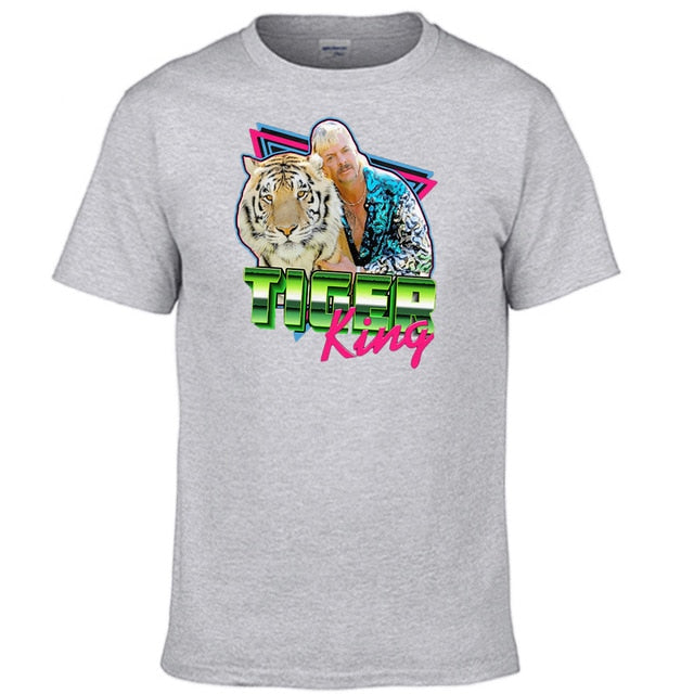 The Tiger King Tshirt Men Free Joe Exotic Tops T Shirt T shirts For President Short Sleeve Summer Tees Cotton Tshirts Streetwear