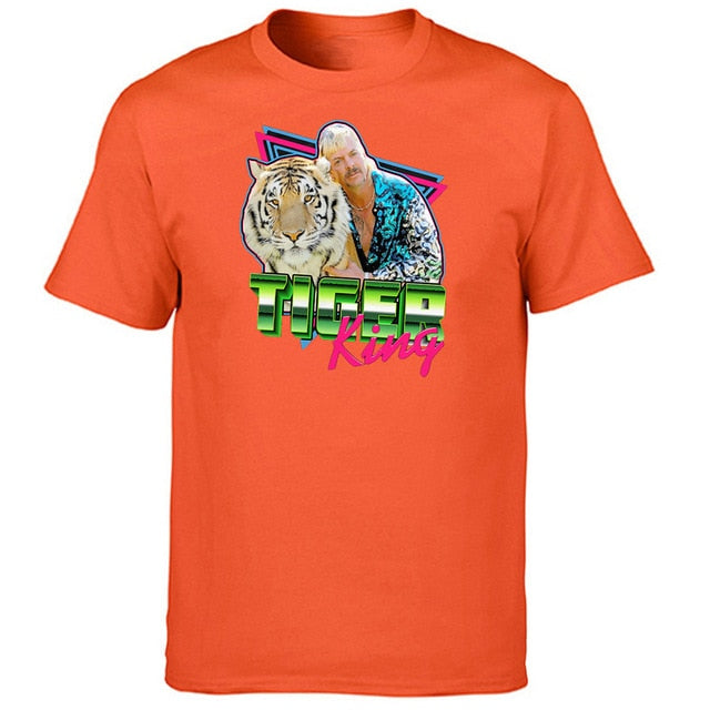 The Tiger King Tshirt Men Free Joe Exotic Tops T Shirt T shirts For President Short Sleeve Summer Tees Cotton Tshirts Streetwear