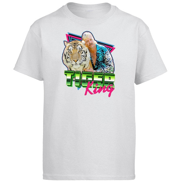 The Tiger King Tshirt Men Free Joe Exotic Tops T Shirt T shirts For President Short Sleeve Summer Tees Cotton Tshirts Streetwear