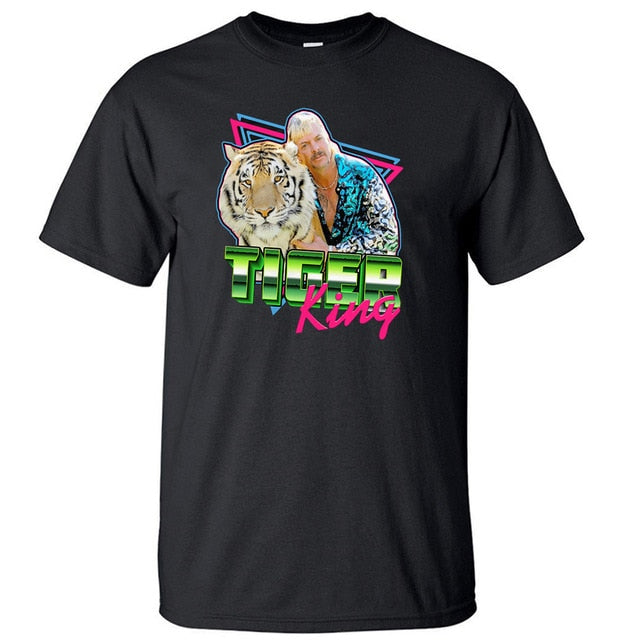 The Tiger King Tshirt Men Free Joe Exotic Tops T Shirt T shirts For President Short Sleeve Summer Tees Cotton Tshirts Streetwear